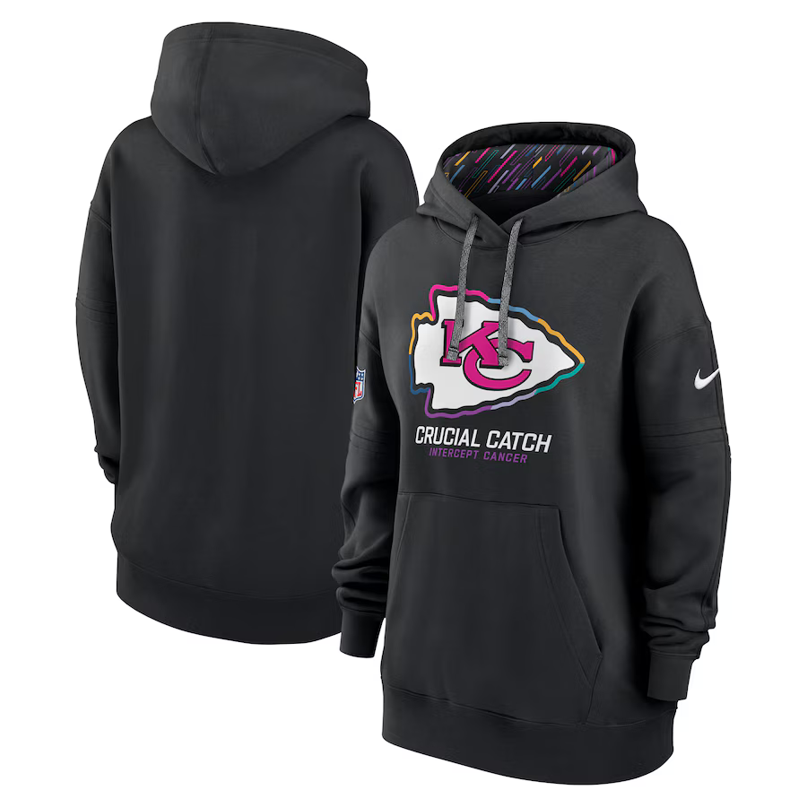 Women Kansas City Chiefs Black 2024 Nike NFL hoodie 2